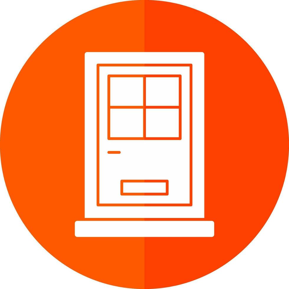Front Door Vector Icon Design