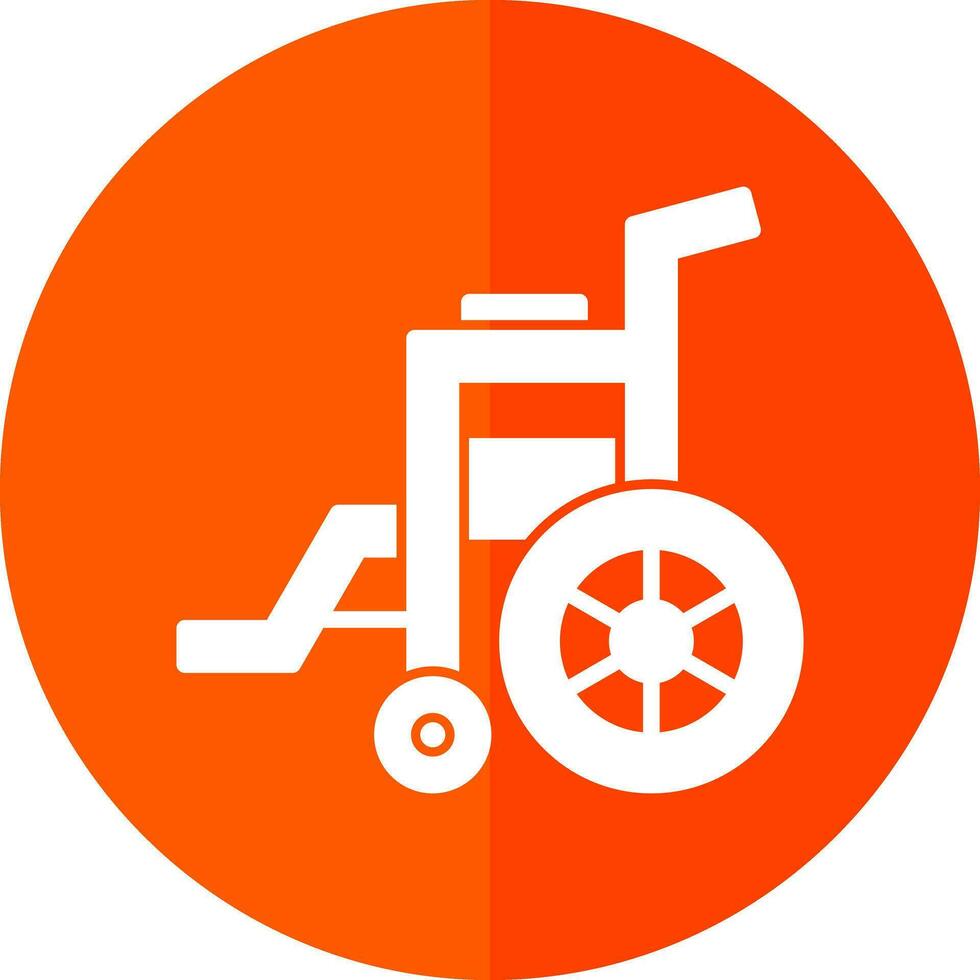 Wheel chair Vector Icon Design