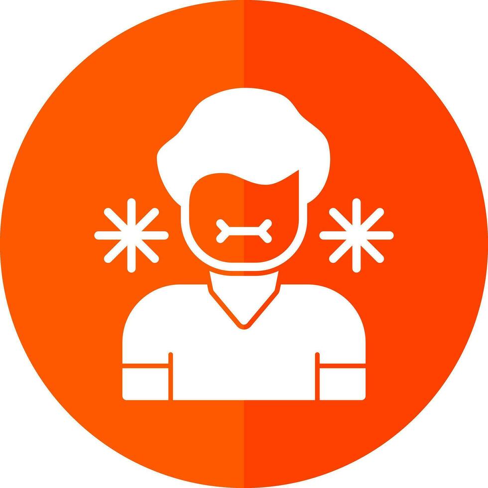 Sick Person Vector Icon Design