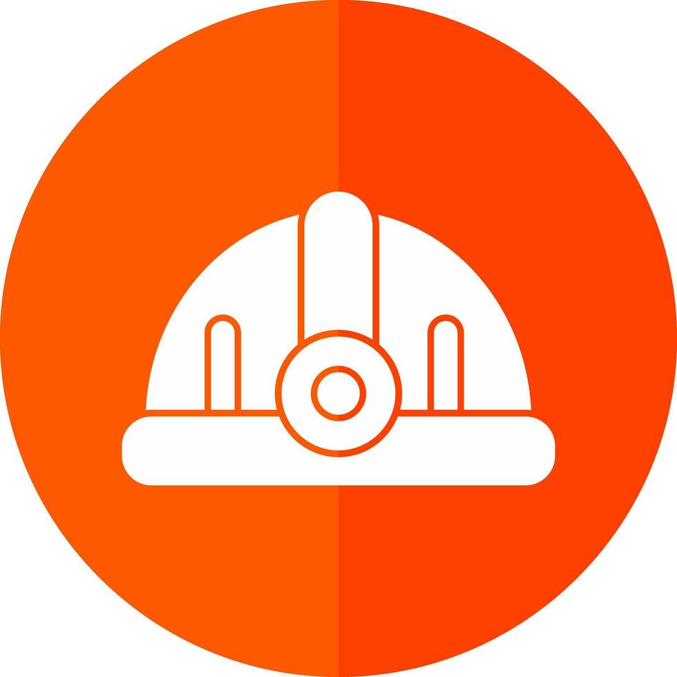 Torch helmet Vector Icon Design