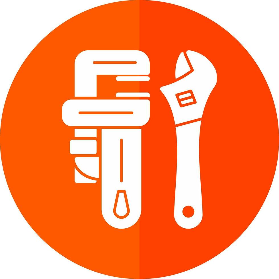 Pipe wrench Vector Icon Design