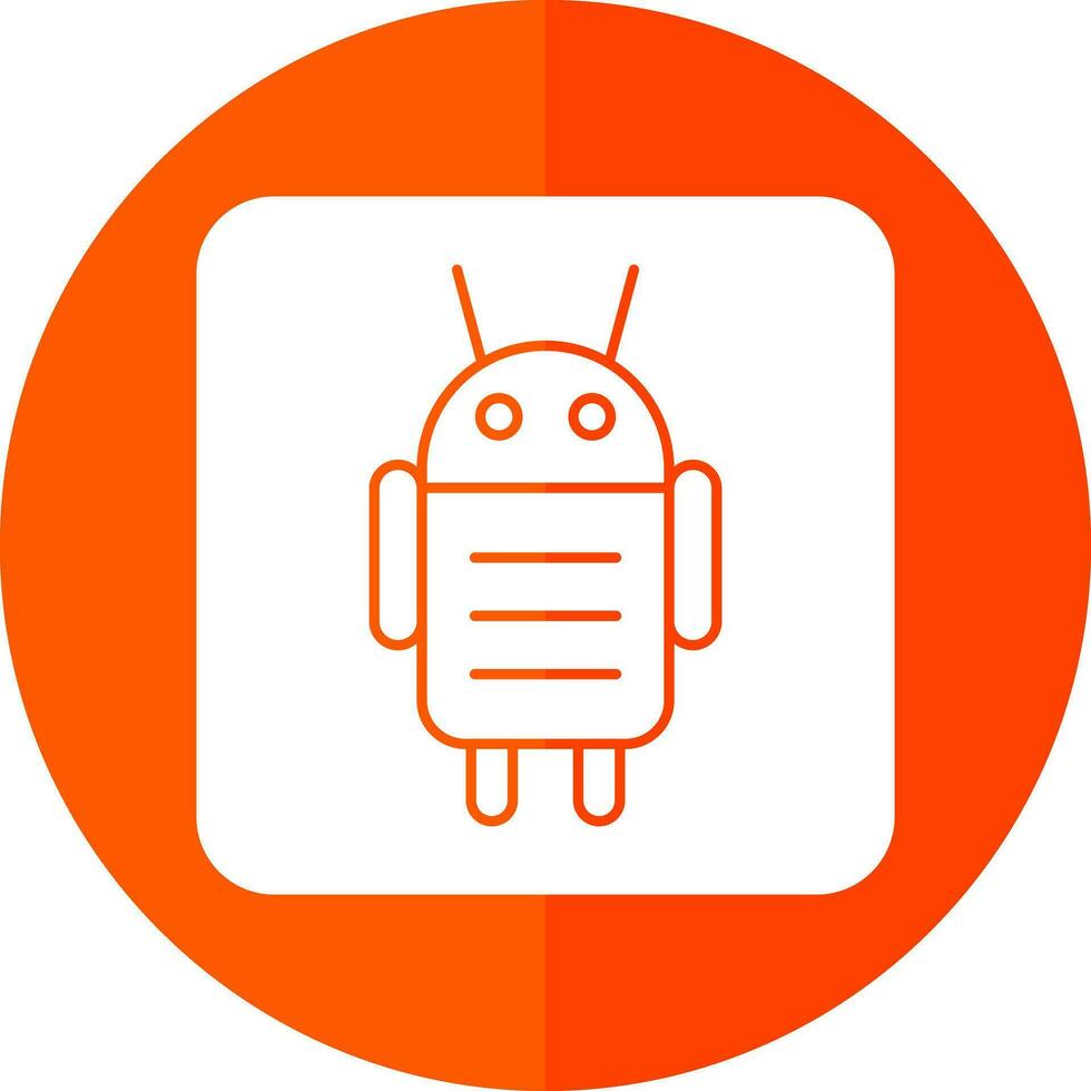 Android Character Vector Icon Design