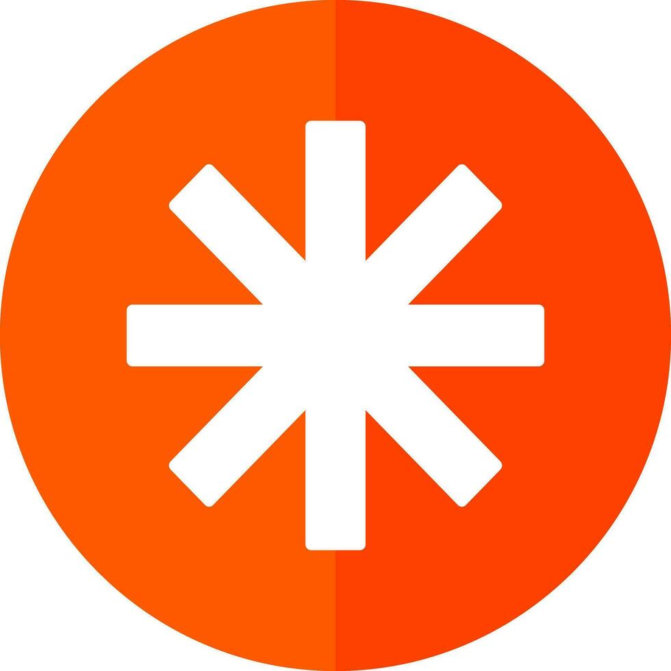 Asterisk Vector Icon Design