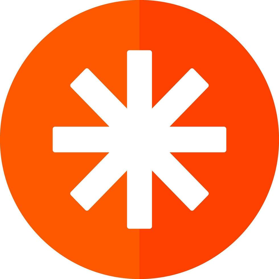 Asterisk Vector Icon Design