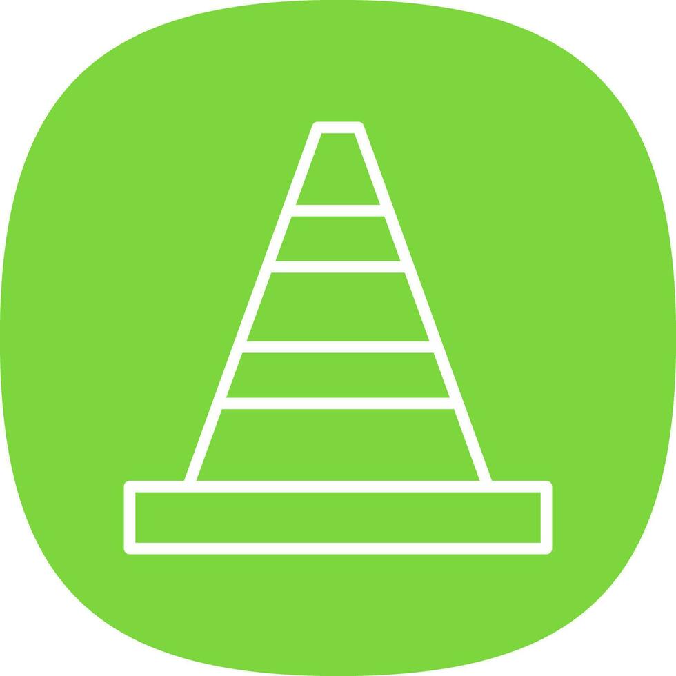 Traffic cone Vector Icon Design