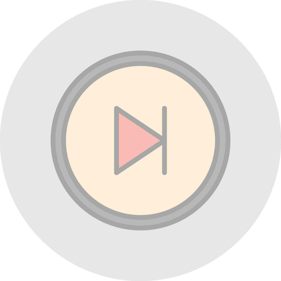 Skip Vector Icon Design