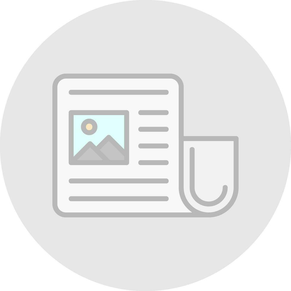 Newspaper Vector Icon Design