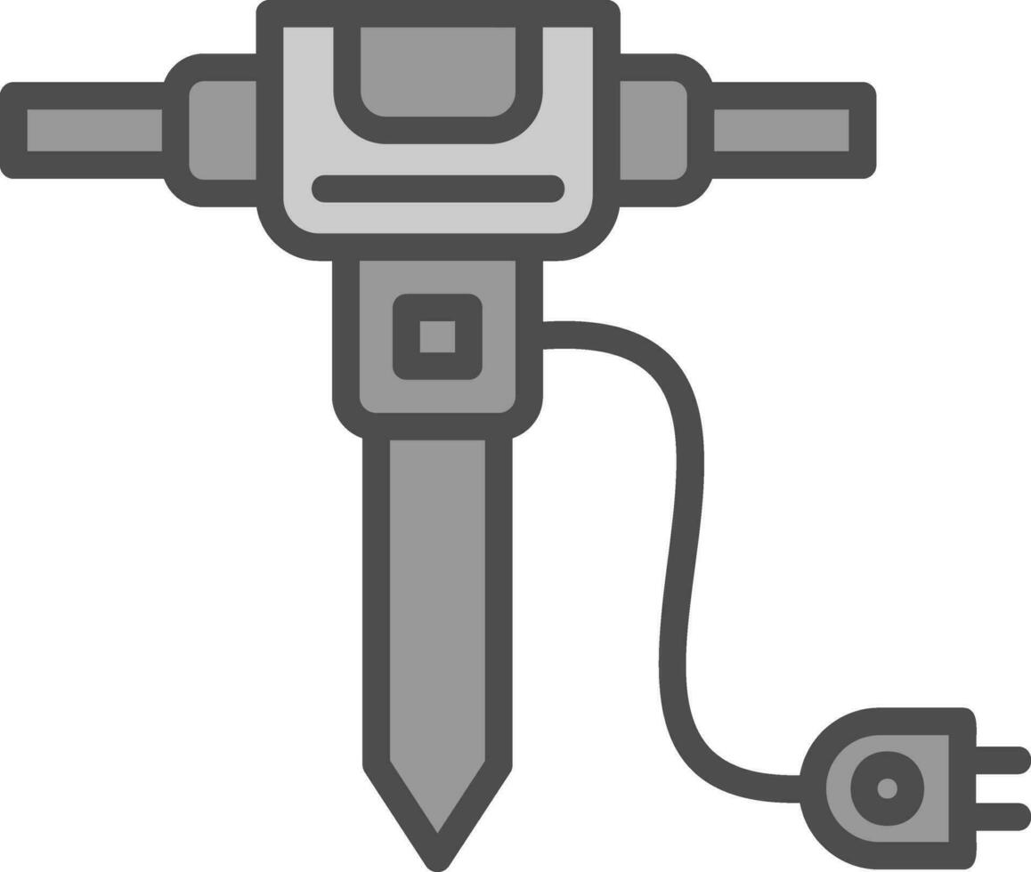 Jackhammer Vector Icon Design