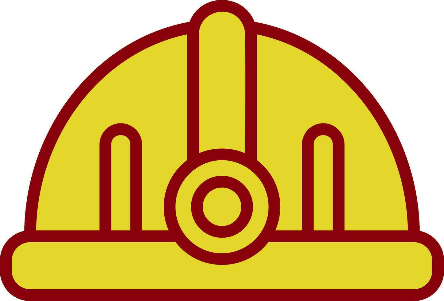 Torch helmet Vector Icon Design