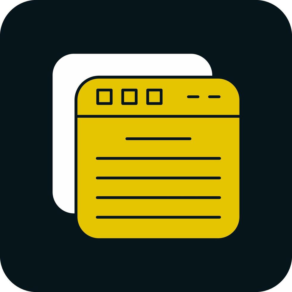 Tabs Vector Icon Design