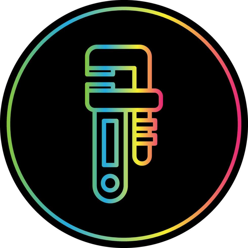 Pipe wrench Vector Icon Design
