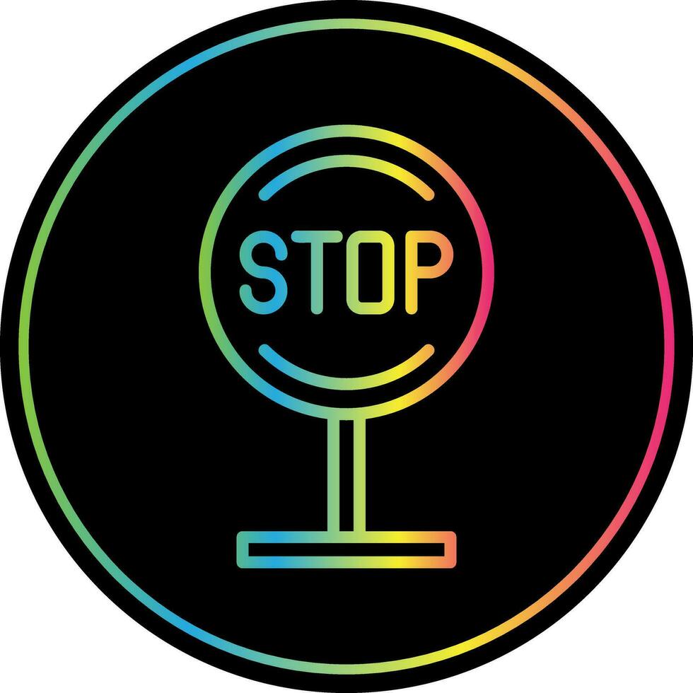 Stop Vector Icon Design