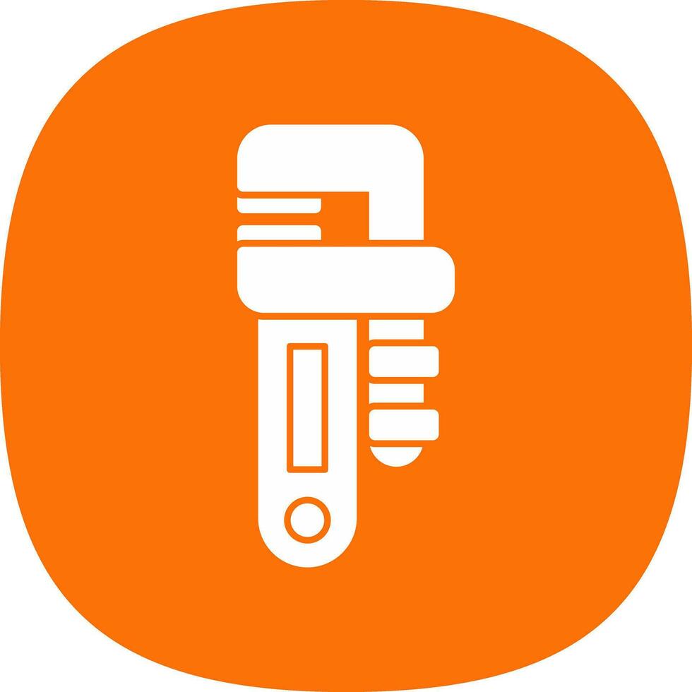 Pipe wrench Vector Icon Design