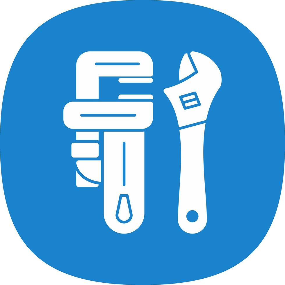 Pipe wrench Vector Icon Design