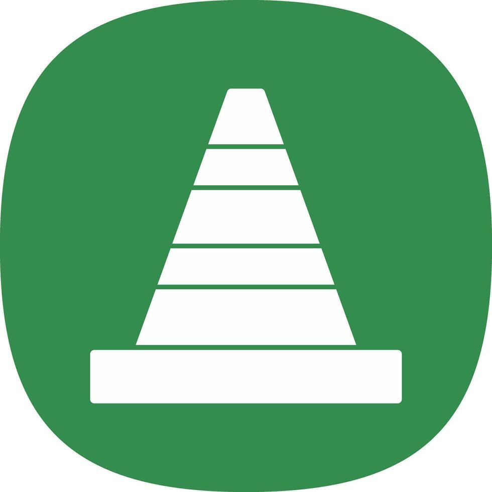 Traffic cone Vector Icon Design
