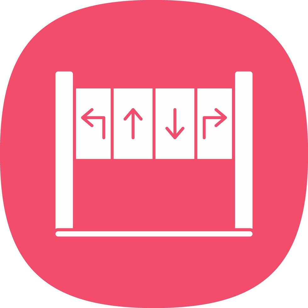 Road panel Vector Icon Design