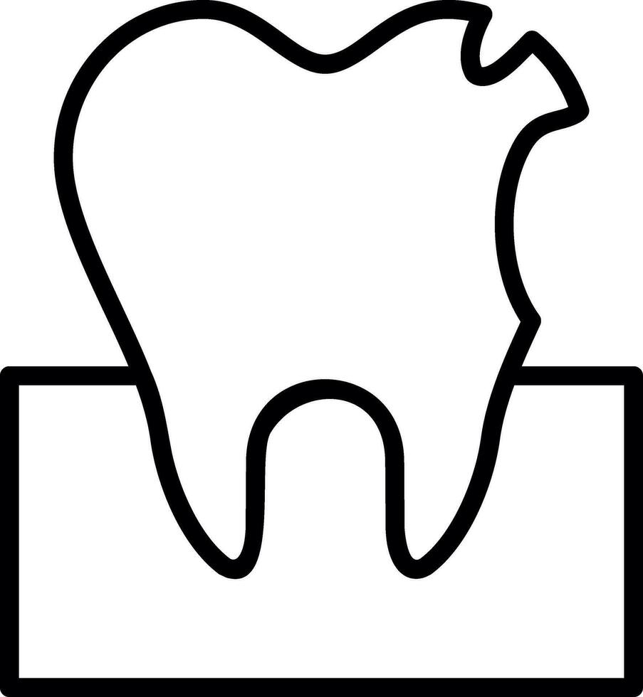 Cavity Vector Icon Design