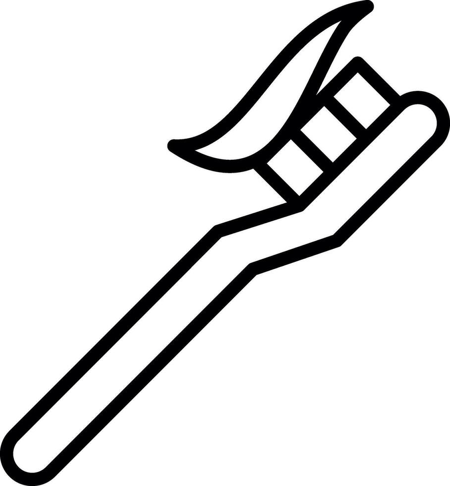 Toothbrush Vector Icon Design