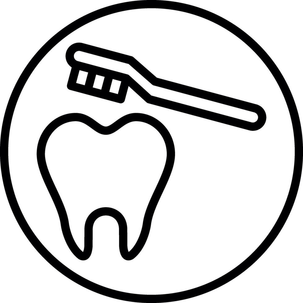 Cleaning Tooth Vector Icon Design