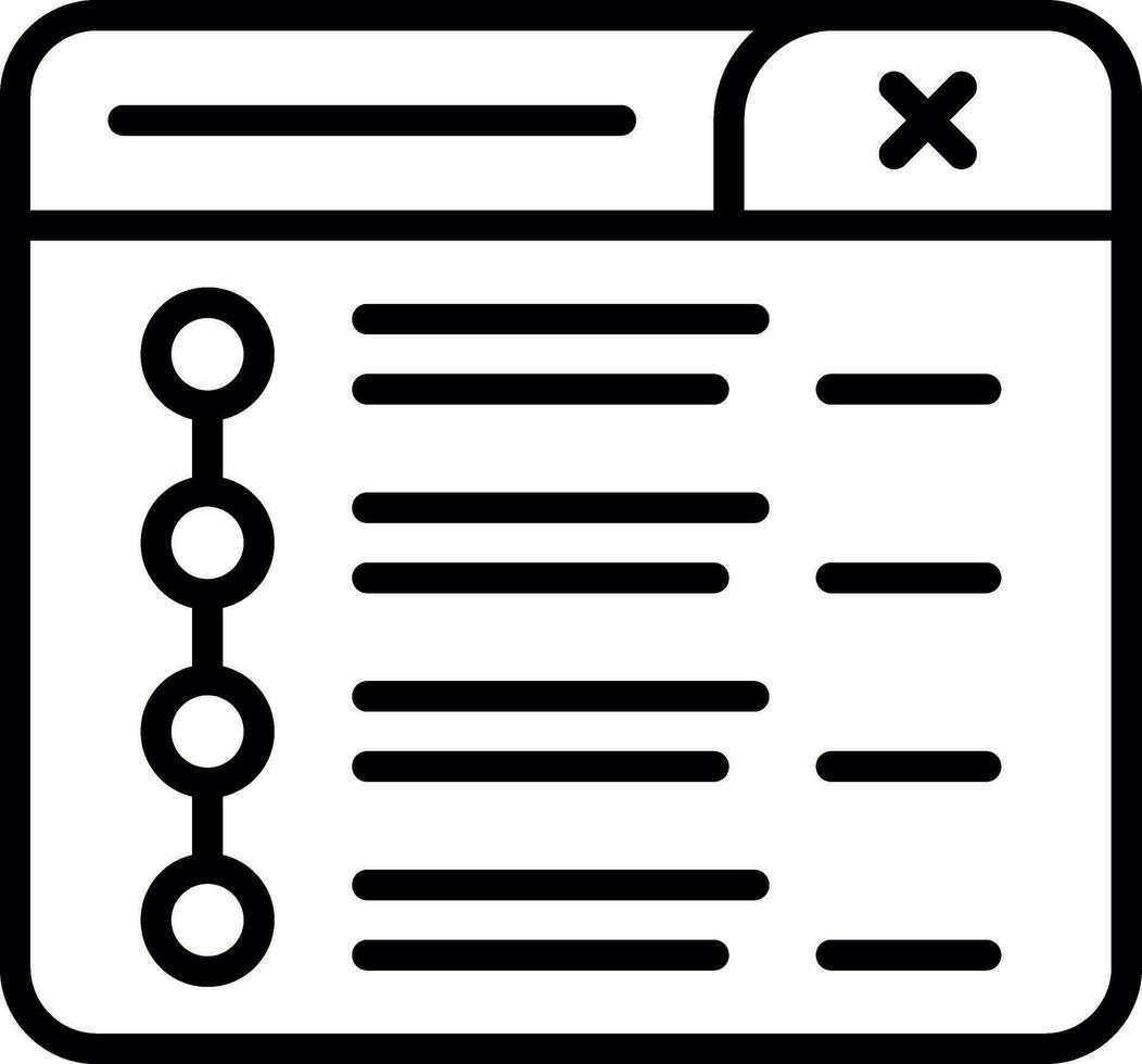 Timeline Vector Icon Design