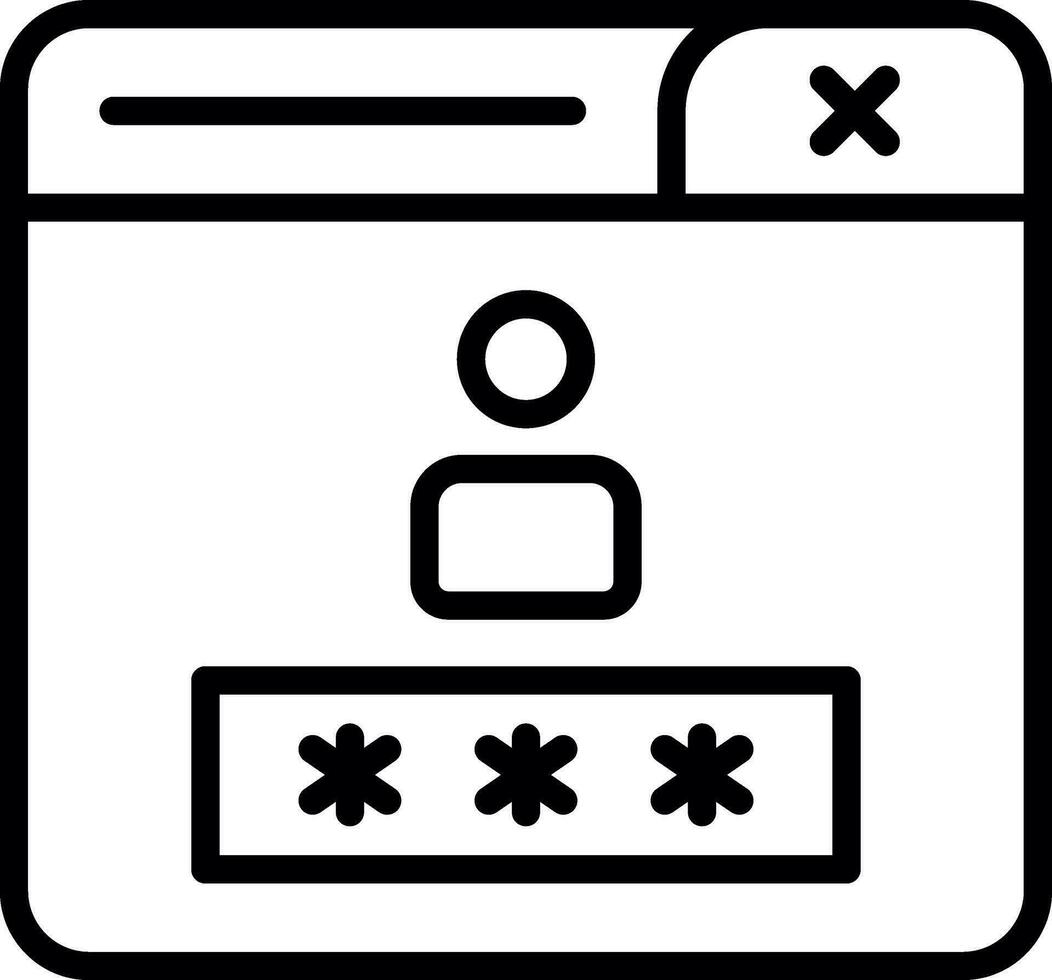 Login Vector Icon Design