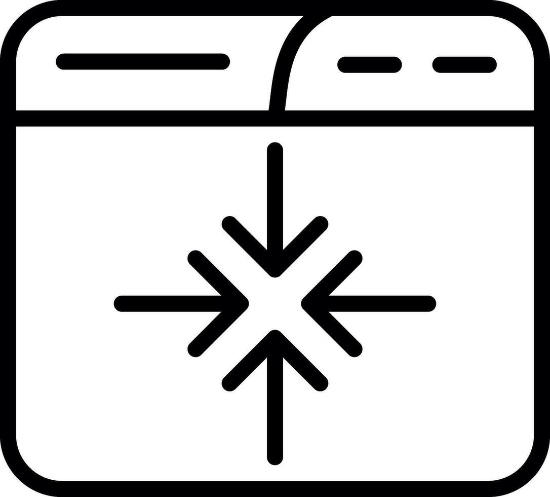 Minimize Vector Icon Design