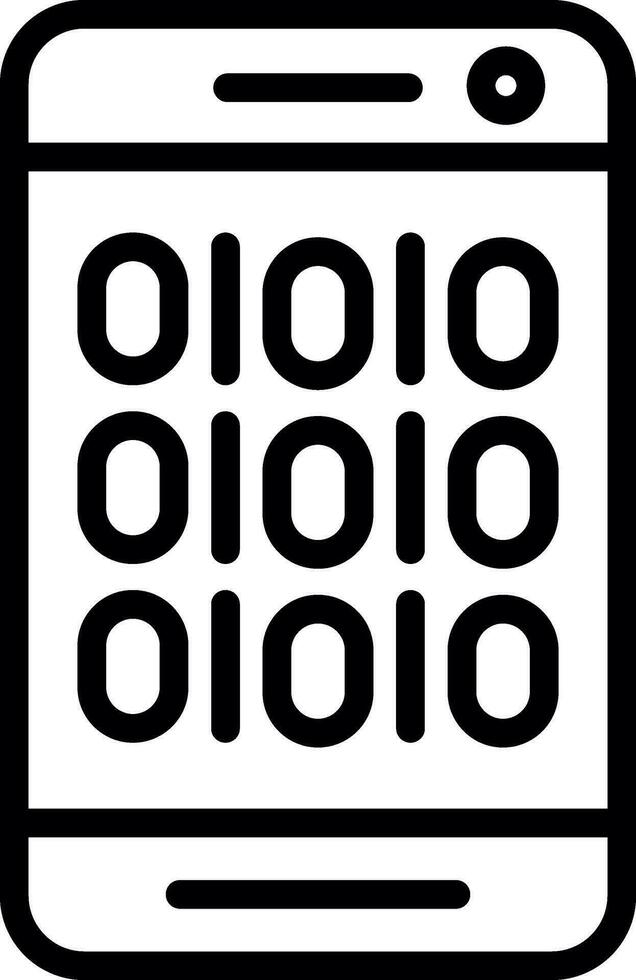 Binary Code Vector Icon Design