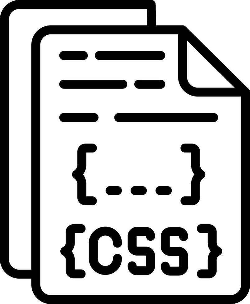 diseño de icono de vector de archivo css