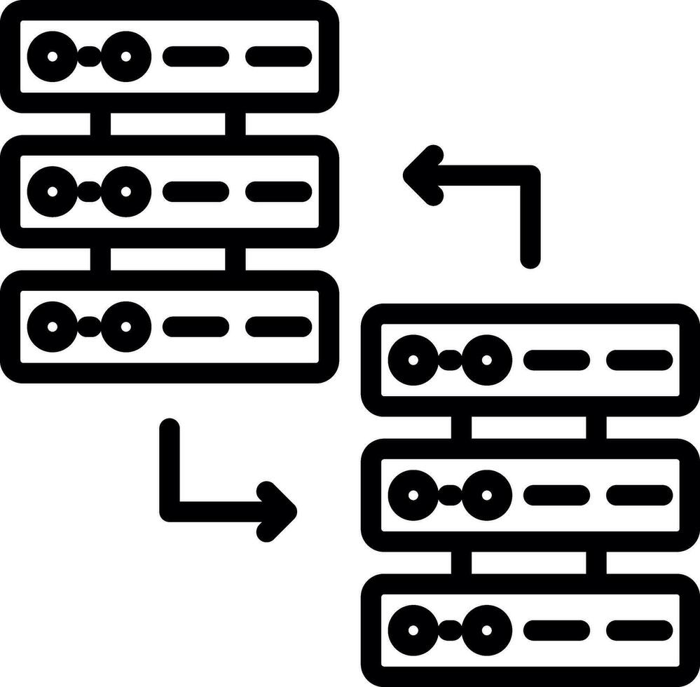 diseño de icono de vector de base de datos