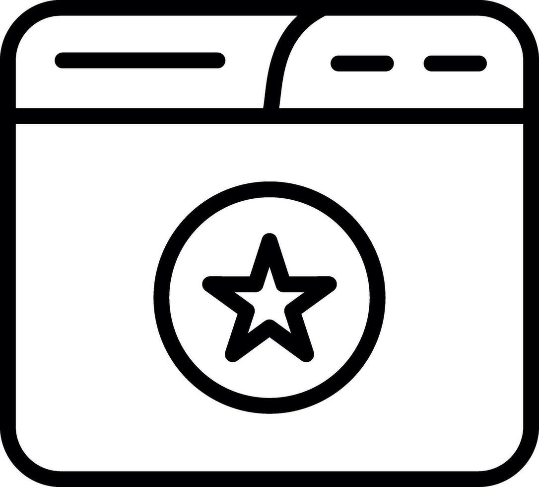 favorito página vector icono diseño