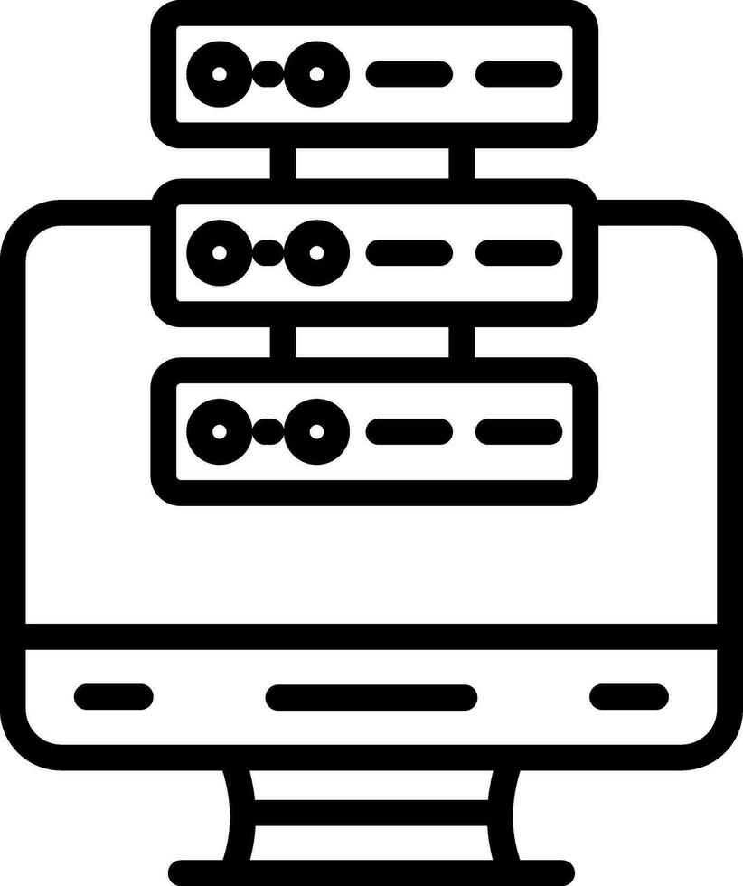 Monitor Vector Icon Design