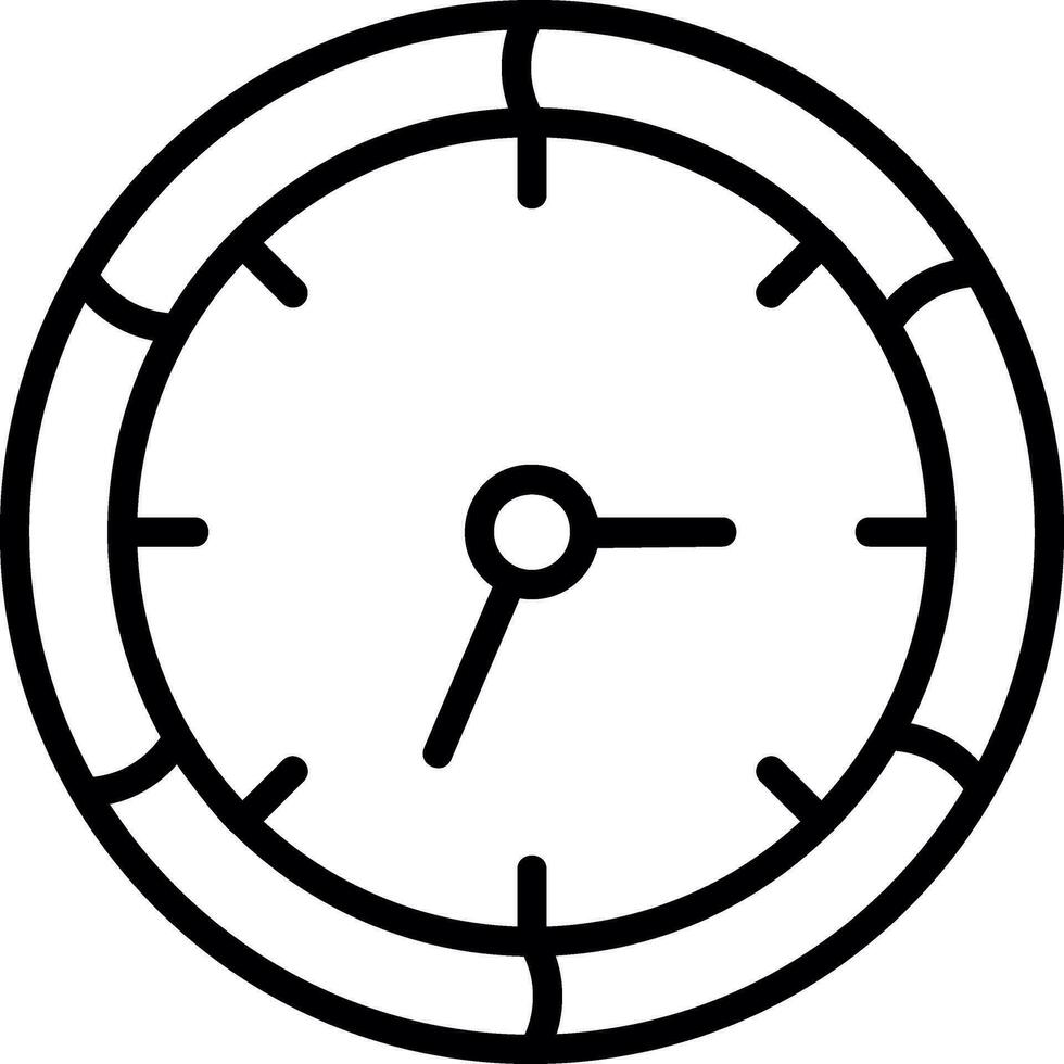 Clock Time Vector Icon Design