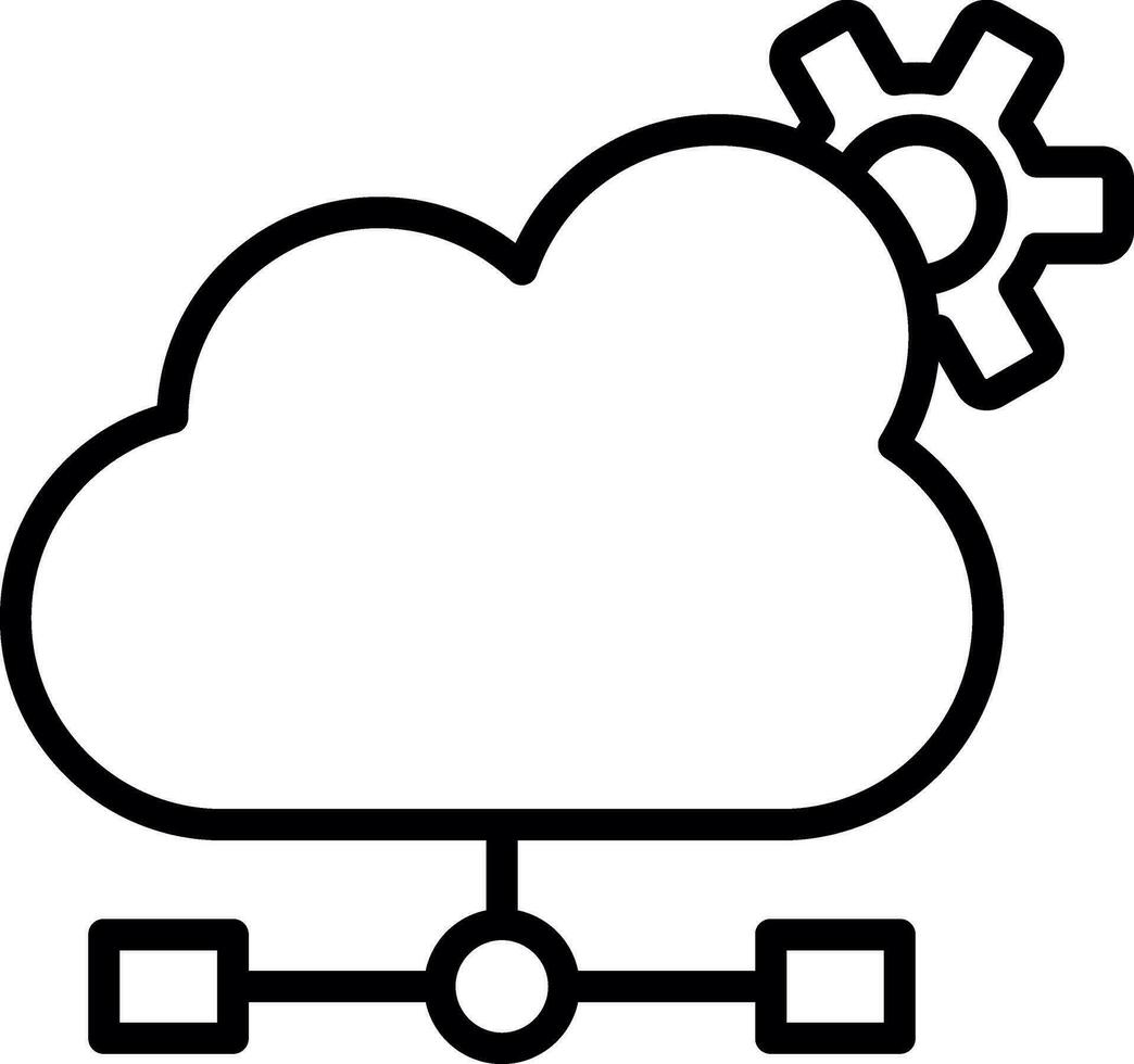 Cloud Computing Vector Icon Design