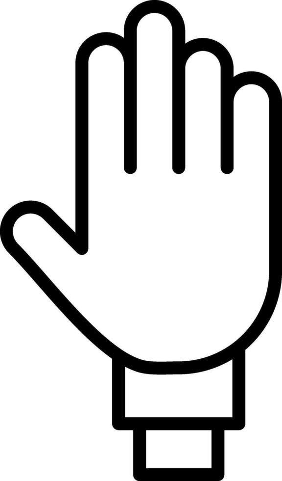 Four Fingers Vector Icon Design