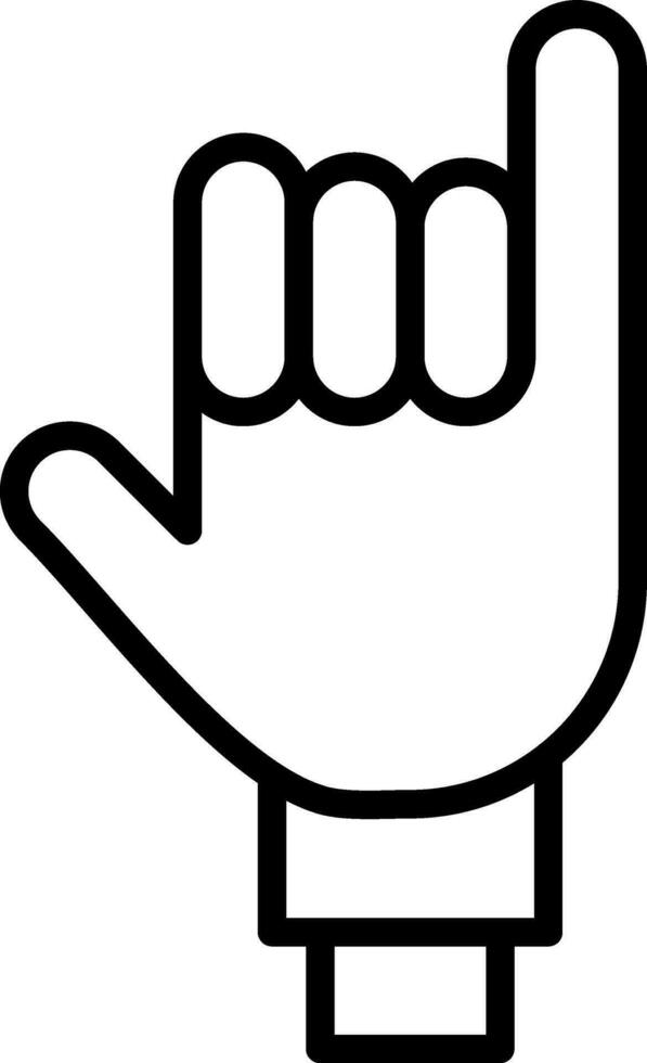 Little Finger Vector Icon Design