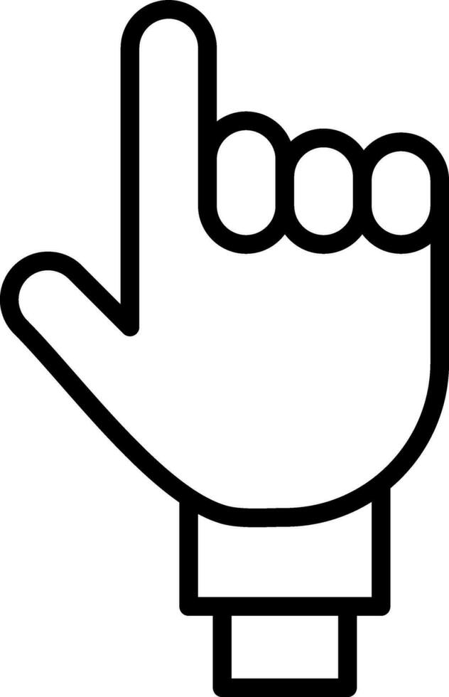 One Finger Vector Icon Design