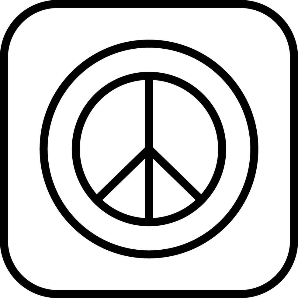 Peace Sign Vector Icon Design