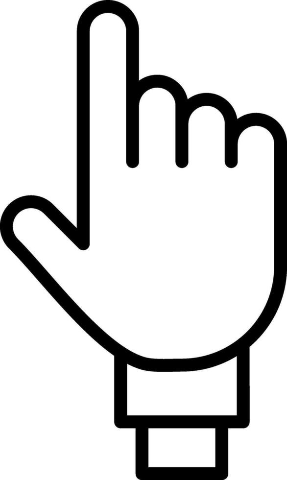 One Finger Vector Icon Design