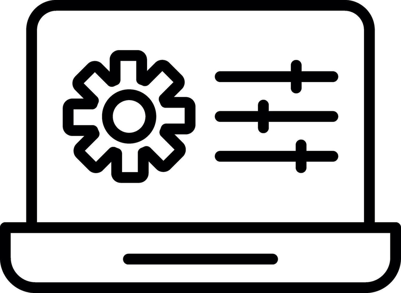 Web Management Vector Icon Design