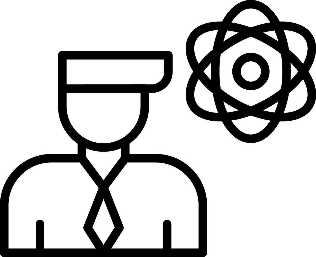 Researcher Vector Icon Design