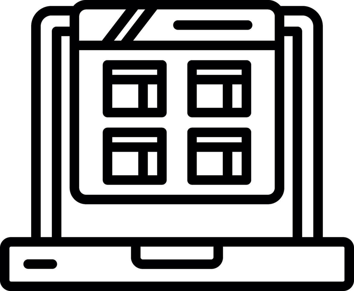 Website Vector Icon Design