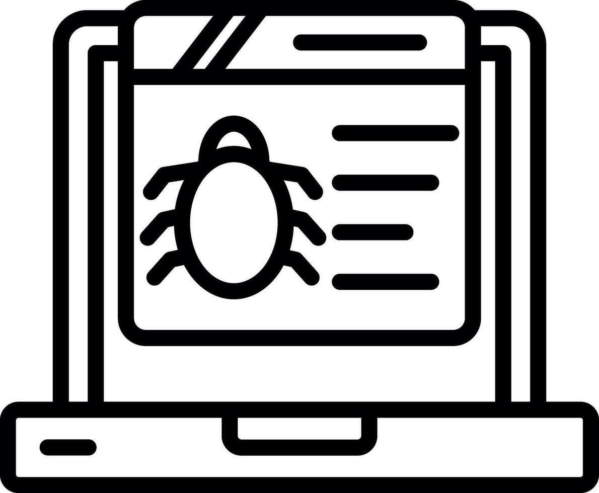 Bug Vector Icon Design