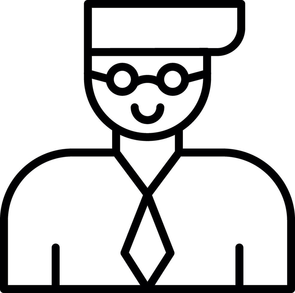 Professor Vector Icon Design