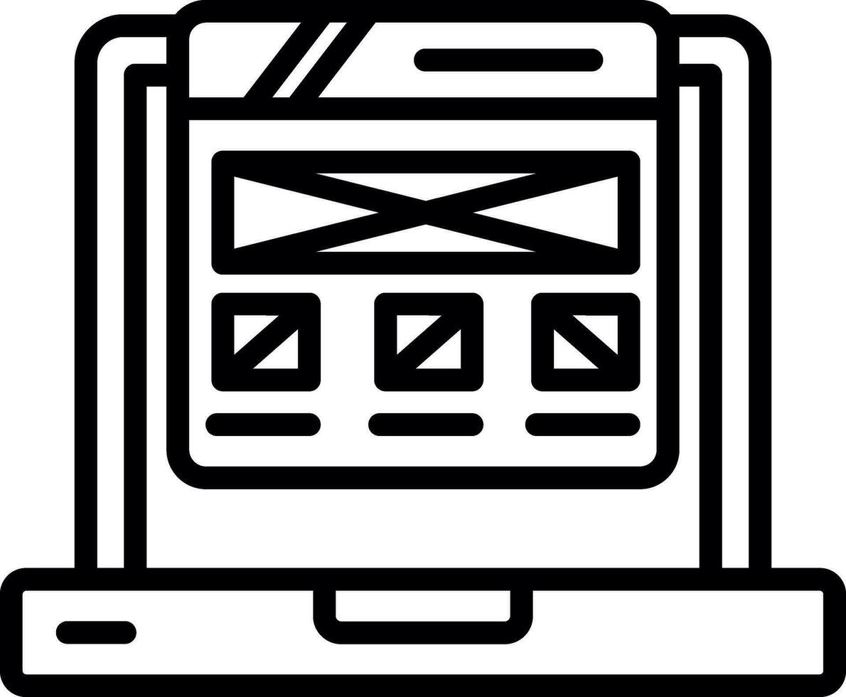 Mockup Design Vector Icon Design