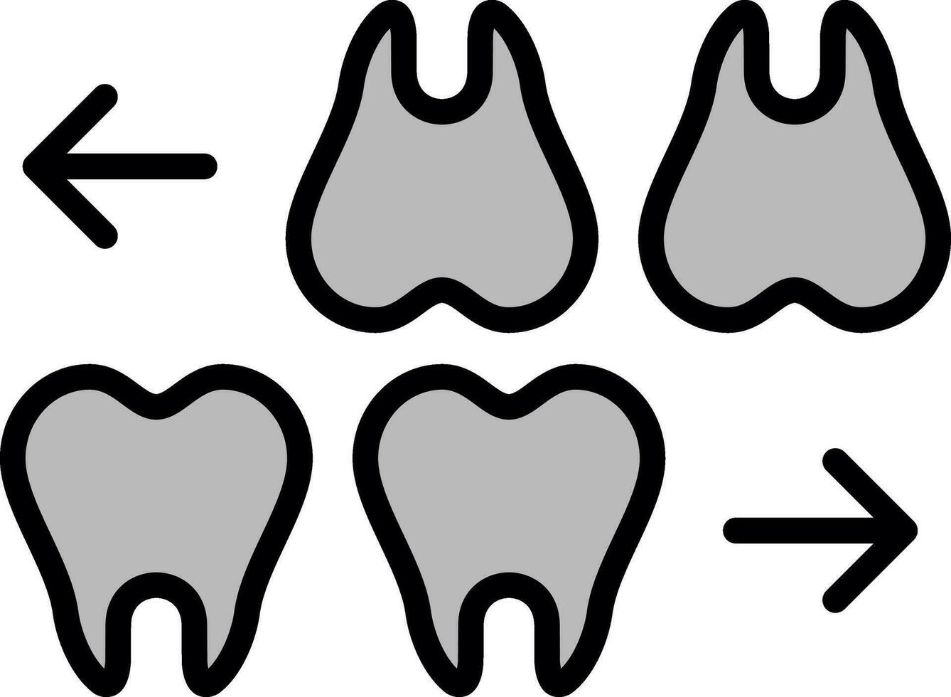 Teeths Vector Icon Design