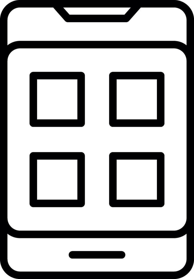 Mobile App Vector Icon Design
