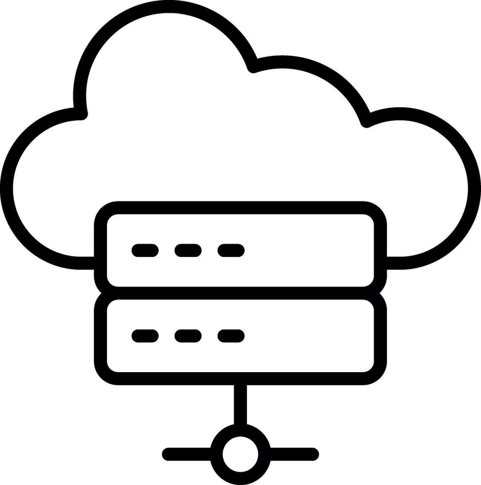 Hosting Vector Icon Design