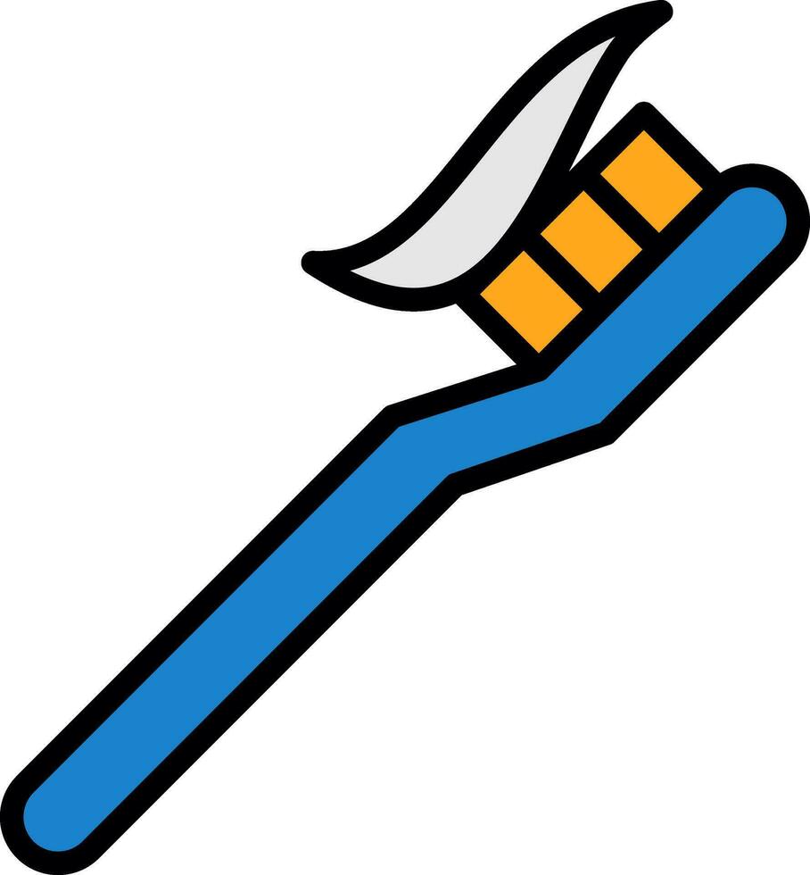 Toothbrush Vector Icon Design