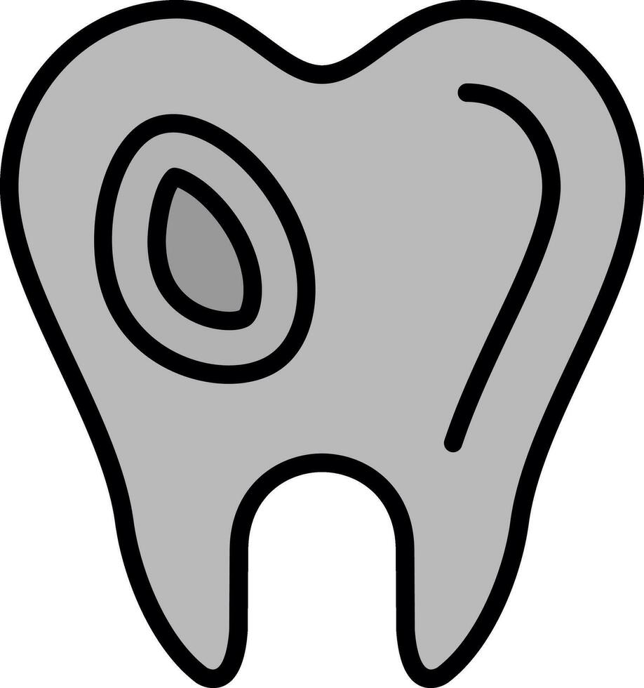 caries vector icono diseño