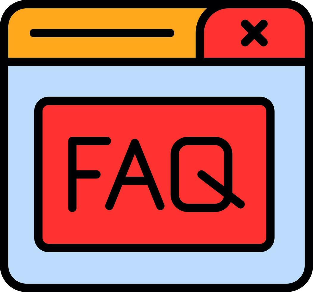 Faq Vector Icon Design